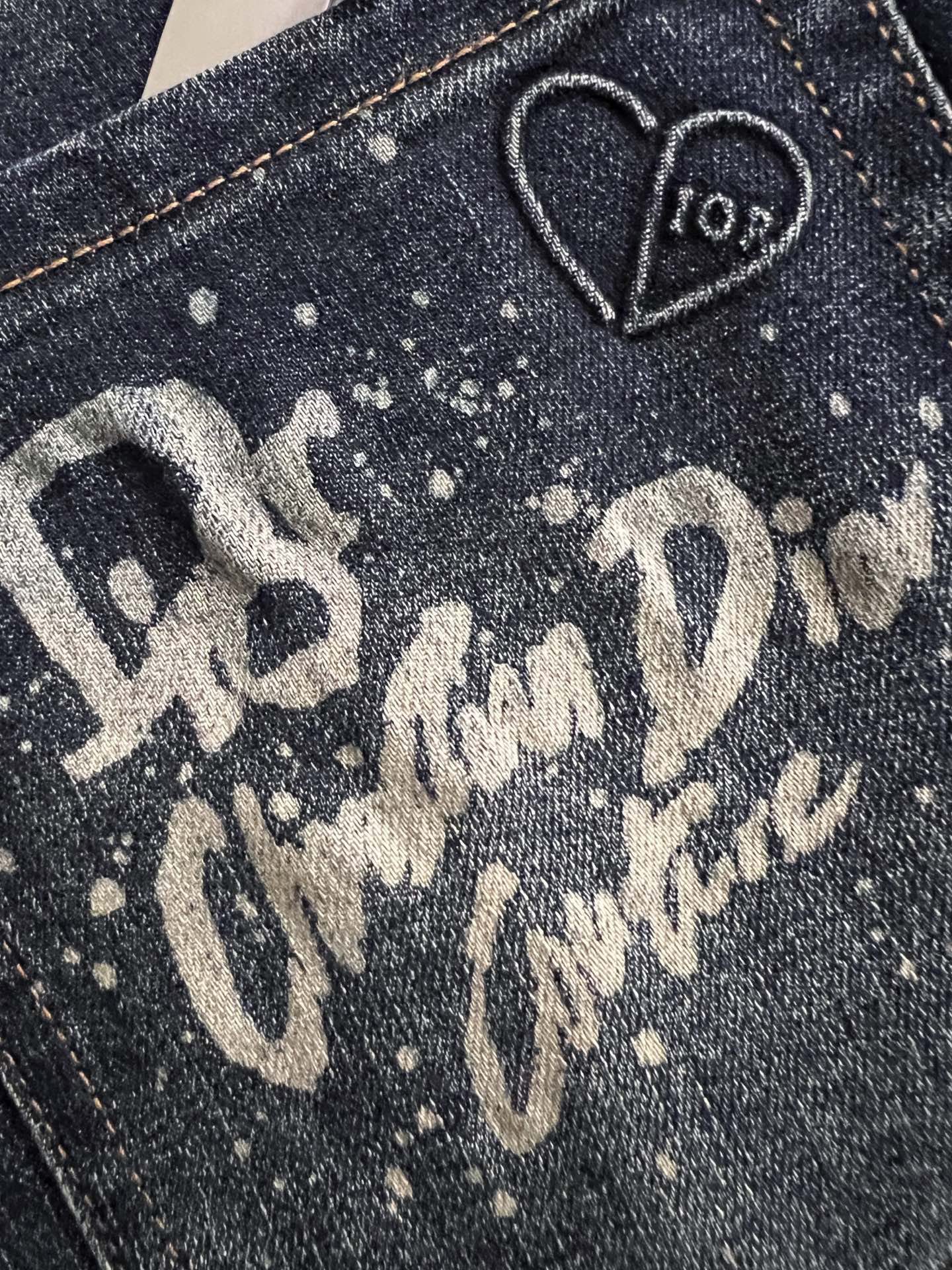 디올 헤비워시드 캐주얼 청바지