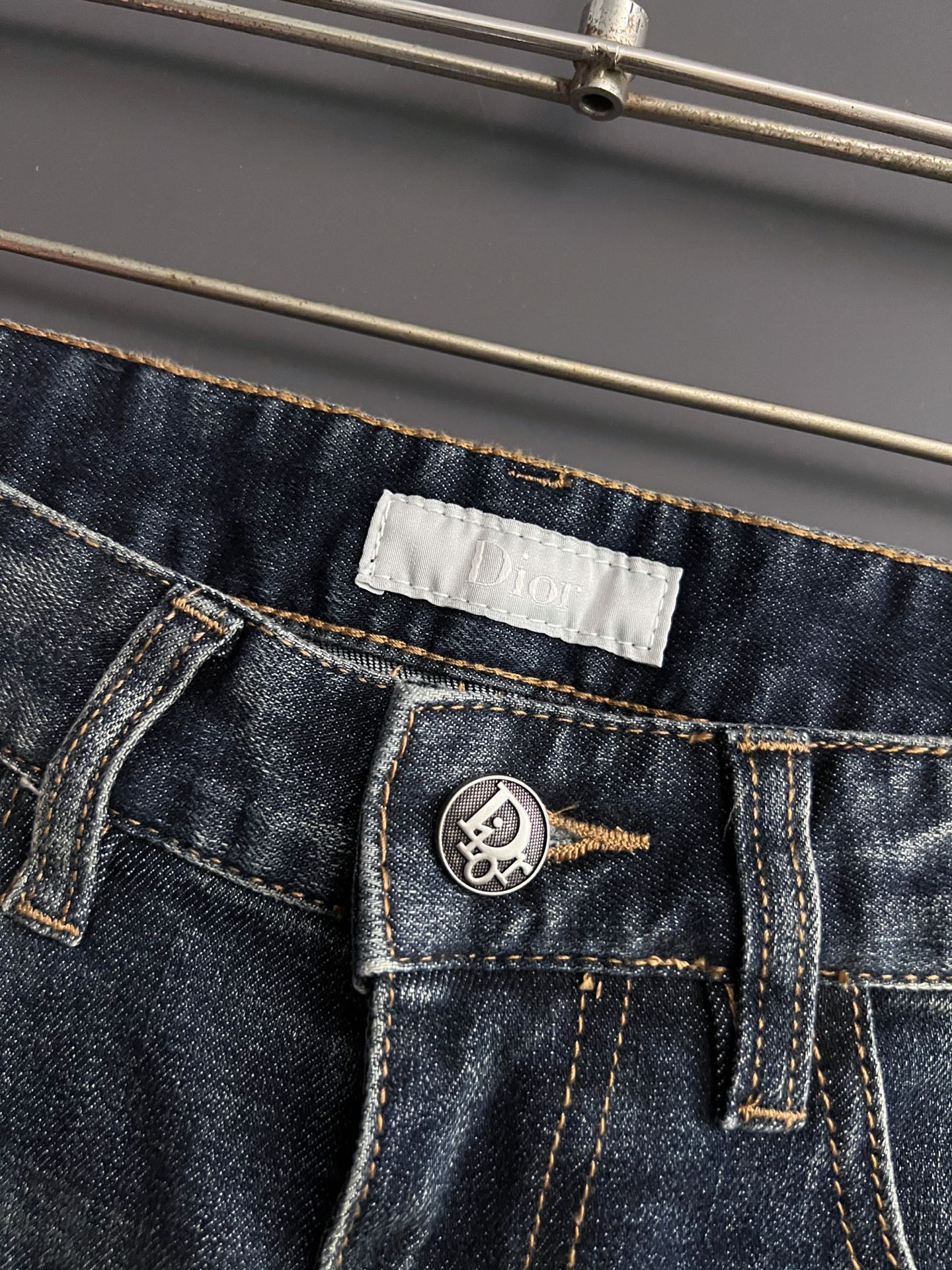 디올 헤비워시드 캐주얼 청바지