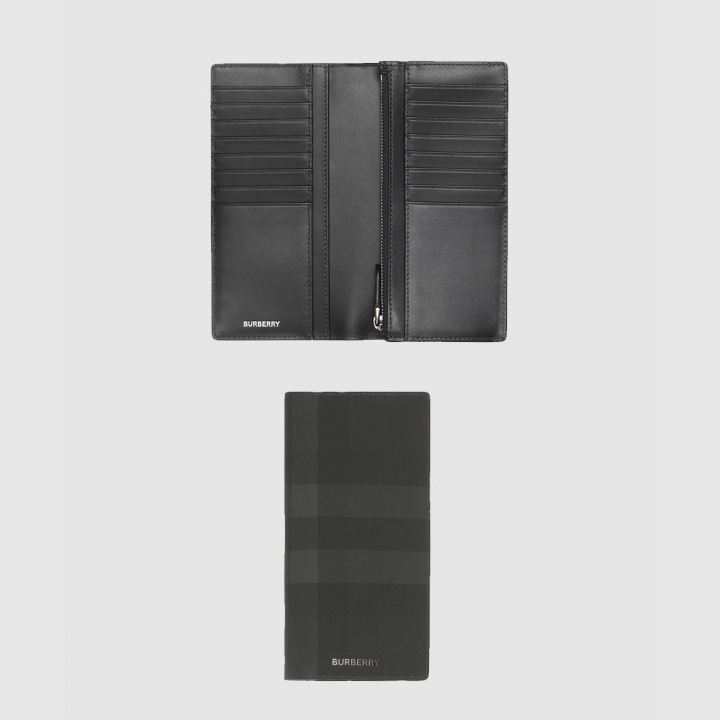 버버리 체크 레더 장지갑 80547851