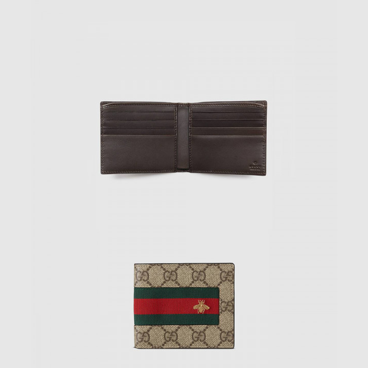 구찌 GG 수프림 웹 반지갑 ‎408827