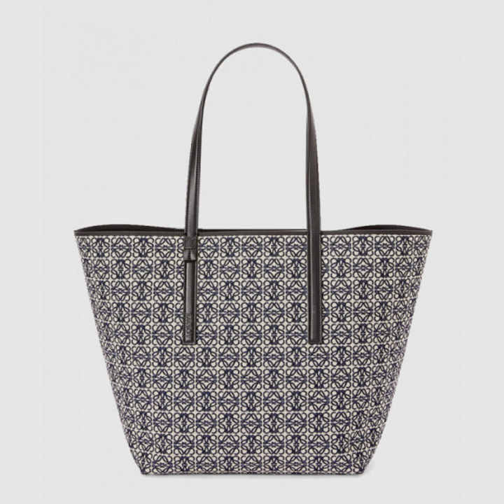 로에베 T 토트백 - 카프스킨 & 애너그램 자카드