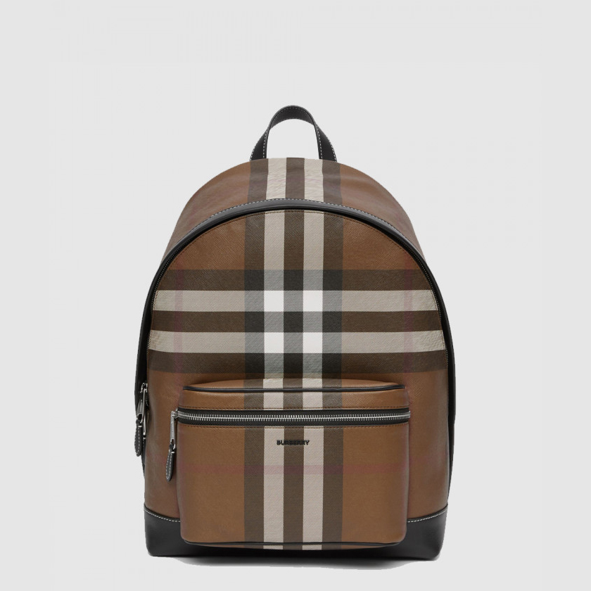 버버리 체크 레더 백팩 80514141