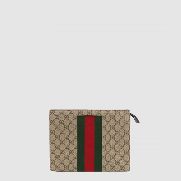 구찌 GG 수프림 웹 클러치 475316