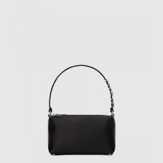 크리스탈 로고 장식 새틴 클러치 20121P