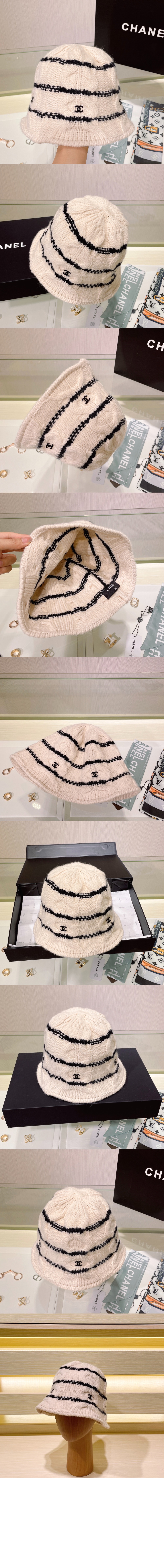 미러급레플리카사이트 | 세계명품레플리카 전문 쇼핑몰  | 레플모아 - 니트 스트라이프 캡 AA2321 > 샤넬