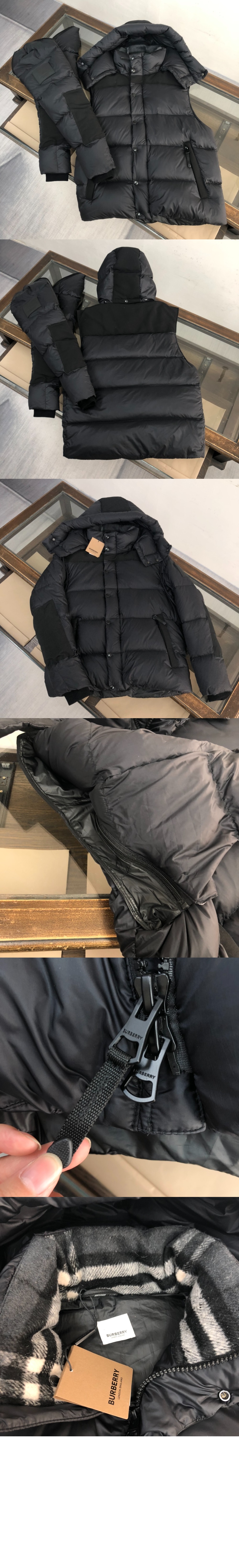 디태처블 슬리브 나일론 퍼퍼 재킷