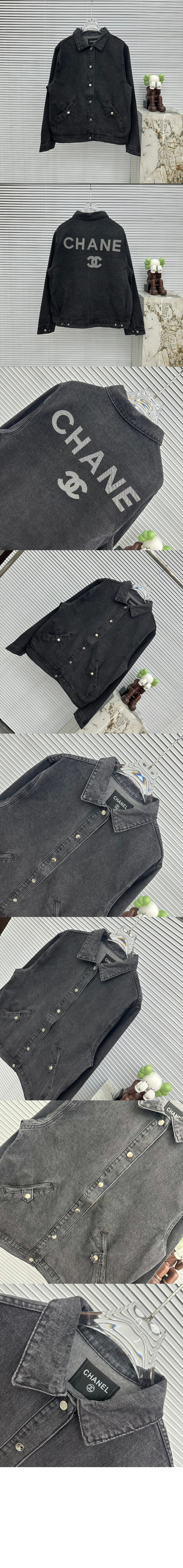 미러급레플리카사이트 | 세계명품레플리카 전문 쇼핑몰  | 레플모아 - 로고 프린트 쇼트 코트 > 샤넬