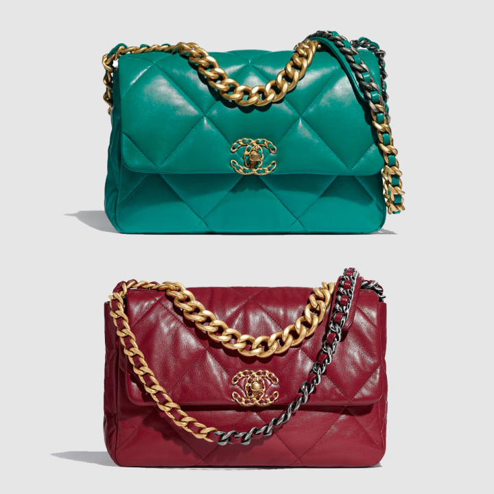 샤넬 19백 라지 인기색상 AS1161