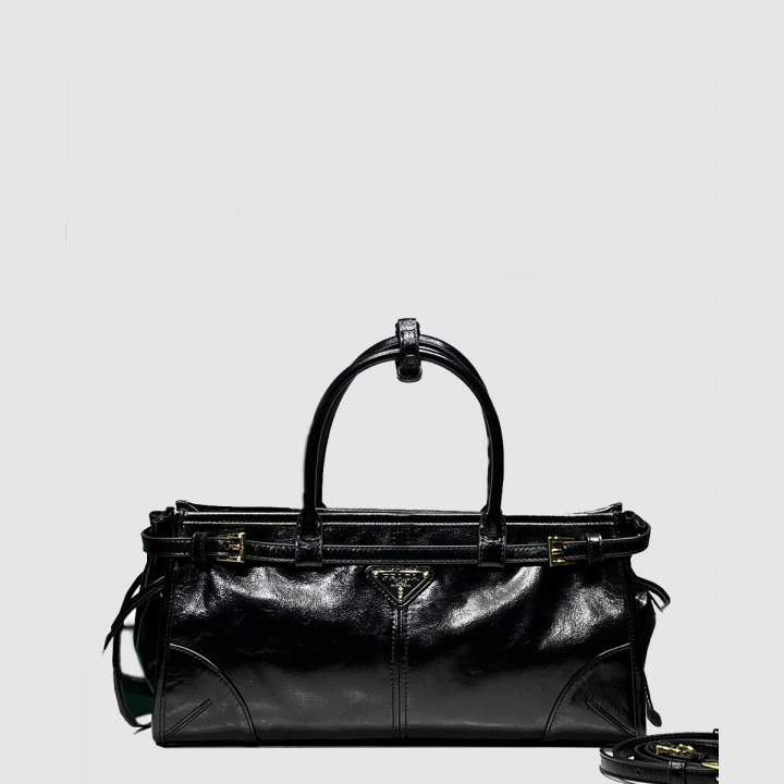 프라다 미디엄 가죽 핸드백 1BA426