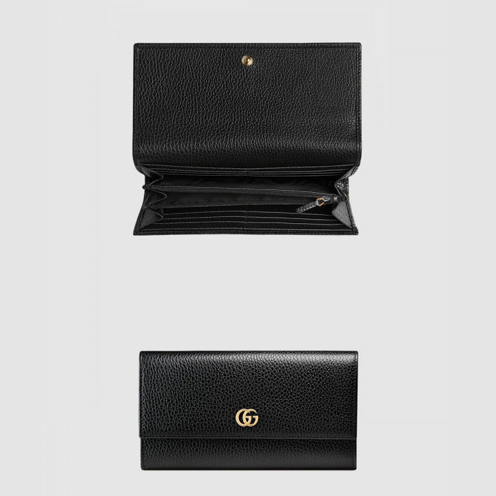 구찌 GG 마몽 레더 장지갑 456116