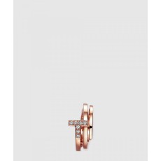 로즈 골드 큐빅 반지