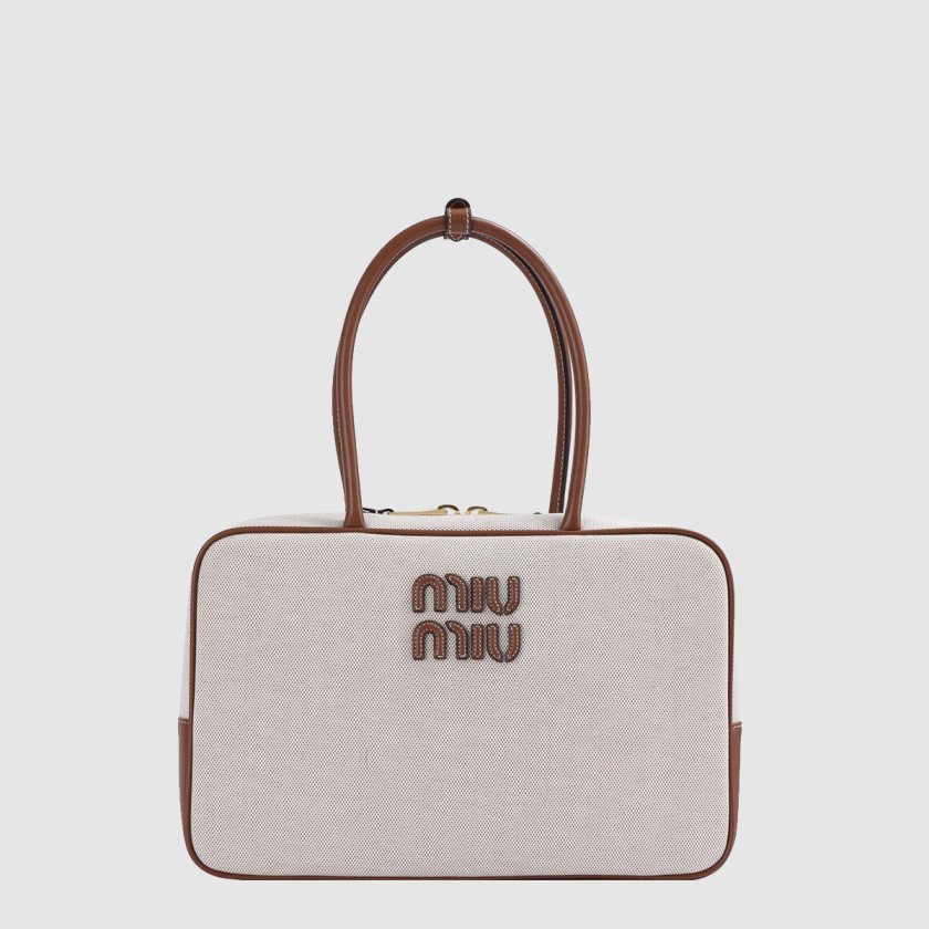 미우미우 레더 탑핸들백 5BB117