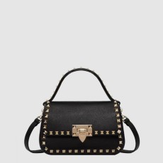 발렌티노 락스터드 탑 핸들 백