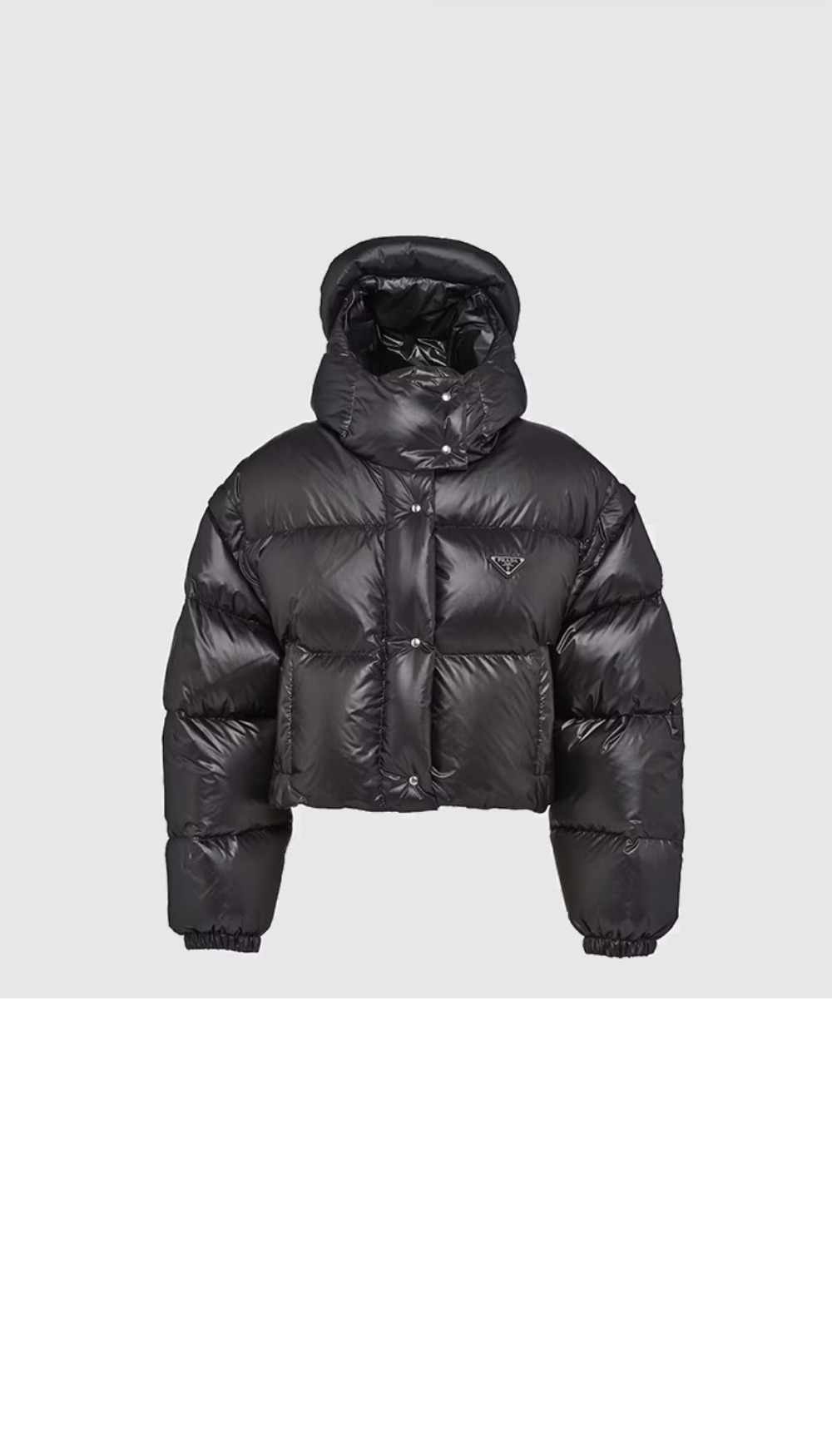 미러급레플리카사이트 | 세계명품레플리카 전문 쇼핑몰  | 레플모아 - 로고 쇼트 패딩 > 프라다