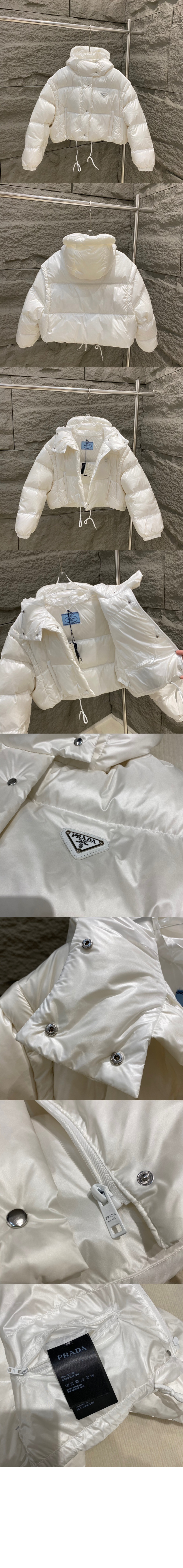 미러급레플리카사이트 | 세계명품레플리카 전문 쇼핑몰  | 레플모아 - 로고 쇼트 패딩 > 프라다