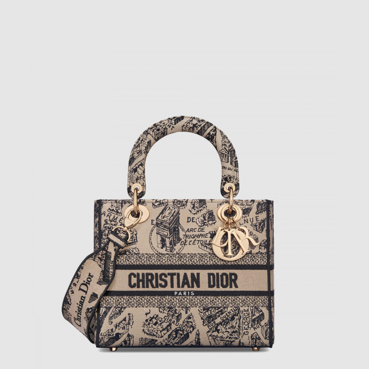 디올 레이디백 디라이트 미듐 M0565