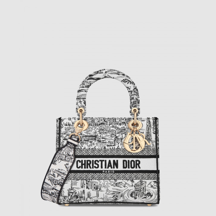 디올 레이디백 디라이트 미듐 M0565