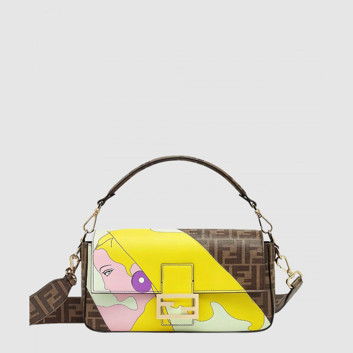 펜디 바게트백 미듐 8BR600