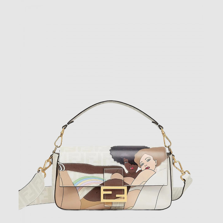 펜디 바게트백 미듐 8BR600