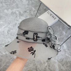 생로랑 뉴스타일 오간자 바캉스 밀짚모자