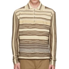 보테가베네타 스트라이프 폴로 니트