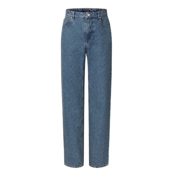 루이비통 모노그램 자카드 데님 팬츠