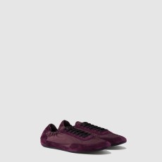 프라다 컬랩스 리나일론 및 스웨이드 스니커즈 1E959N