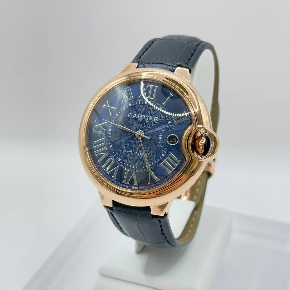 까르띠에 발롱 블루 드 핑크 골드 42mm CS09