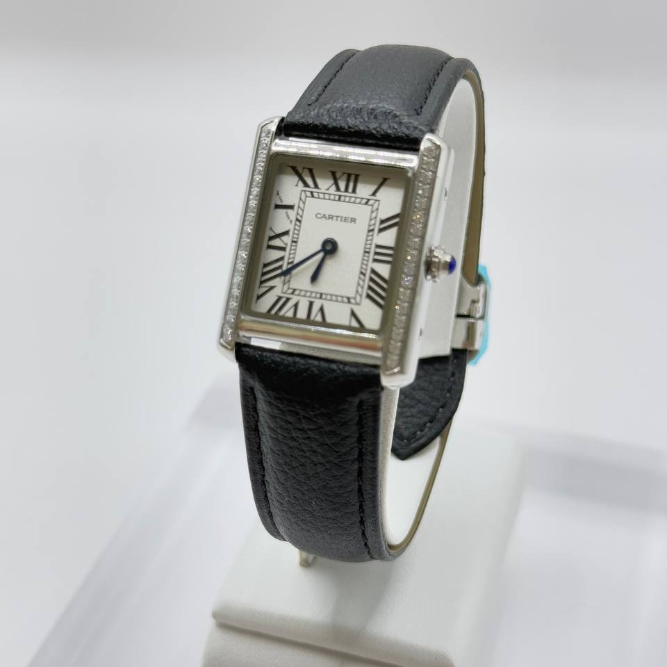 까르띠에 CRTE 탱크 머스트 워치 다이아 여성 CS19