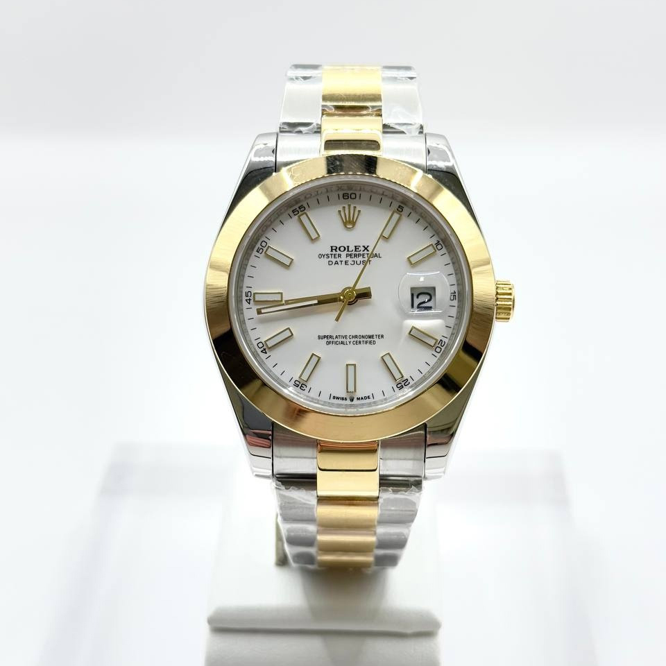 로렉스 데이트저스트41 트 41mm 오이스터 화이트 RO54