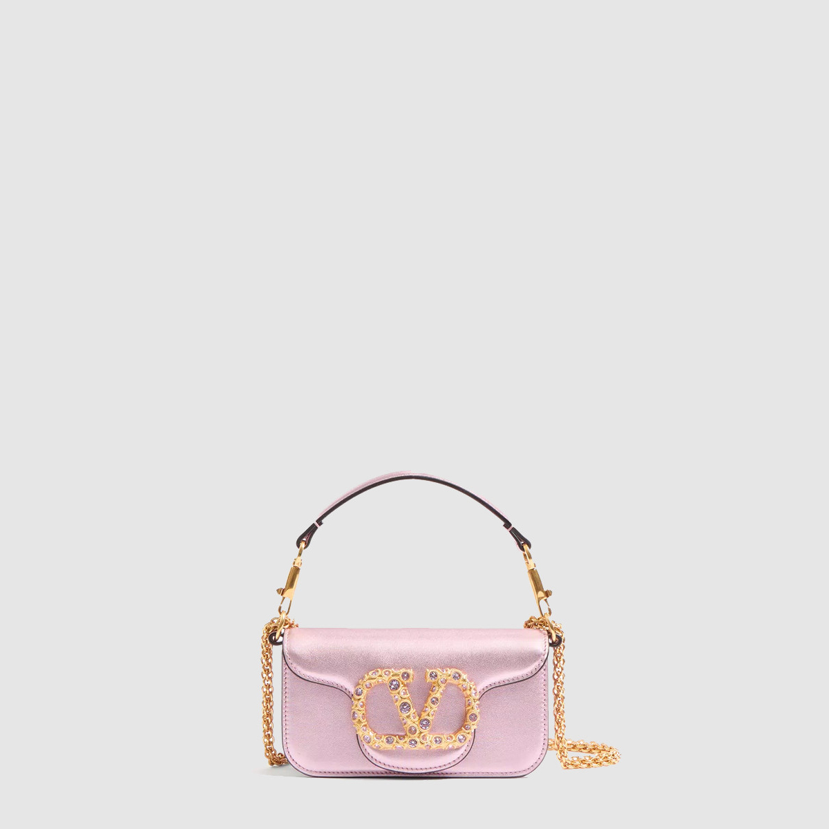 발렌티노 카프스킨 스몰 숄더백 6W2B0K53LNK