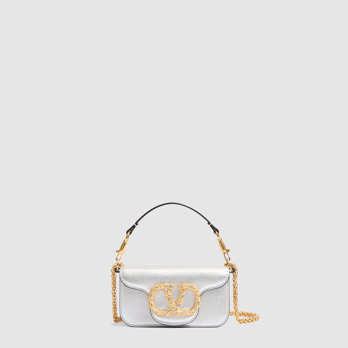 발렌티노 카프스킨 스몰 숄더백 6W2B0K53LNK