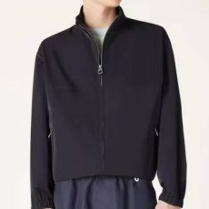 로로피아나 2025 체크인사이드 윈드메이트 더블지퍼 집업 자켓