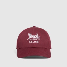 셀린* 마차 자수 로고 볼캡 2AUA3242N