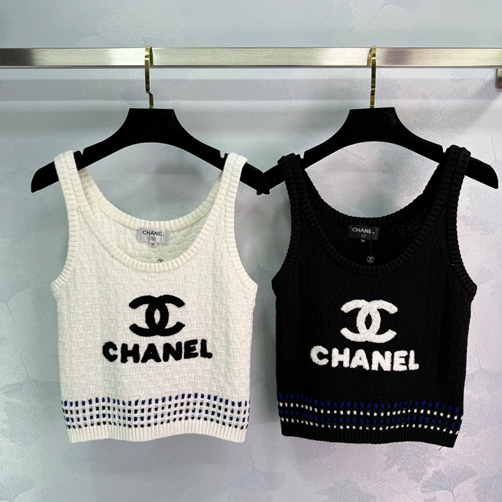 샤넬  더블 C 니트 조끼