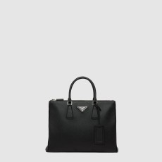 프라다 사피아노 가죽 토트 백 2VG061