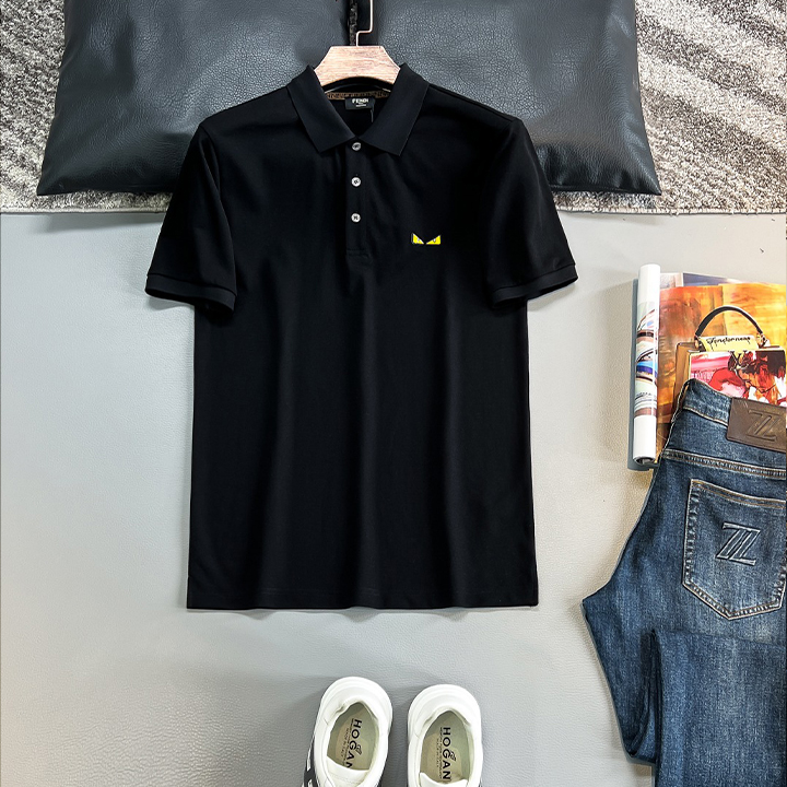 펜디 로고 반팔 티셔츠