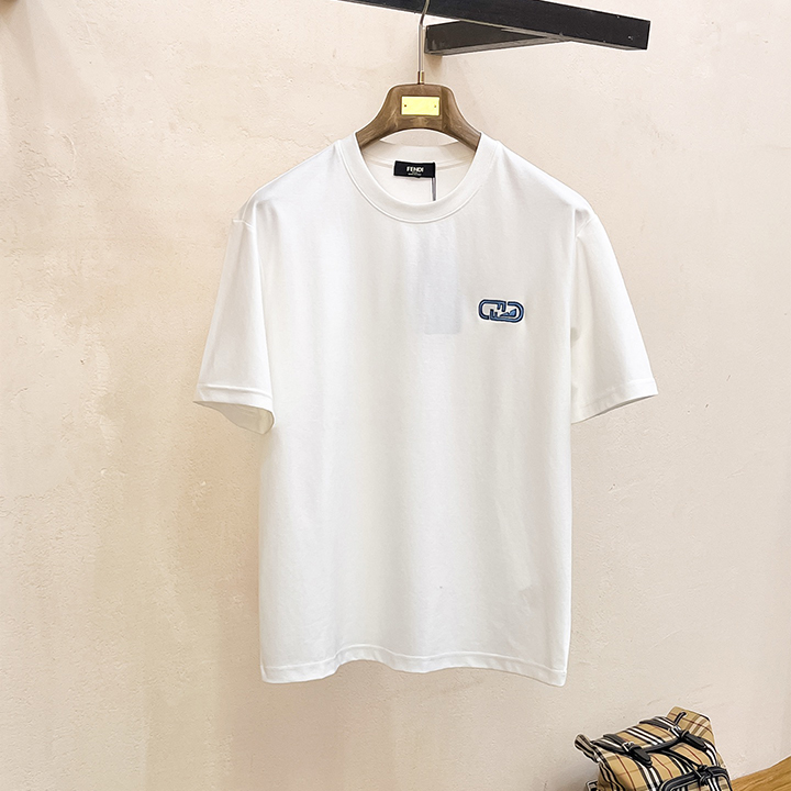 펜디 클라우드 코튼 원단 반팔 티셔츠