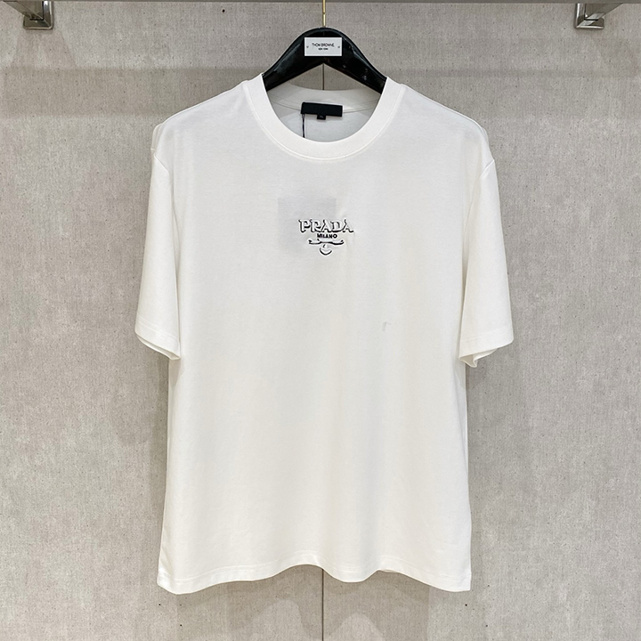 프라다 클라우드 코튼 반팔 티셔츠