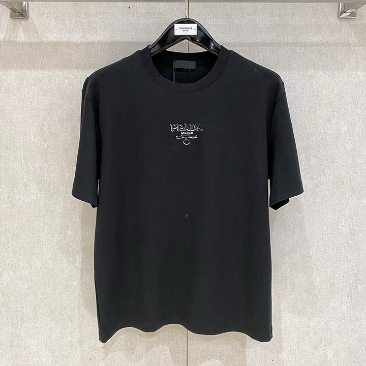 프라다 클라우드 코튼 반팔 티셔츠