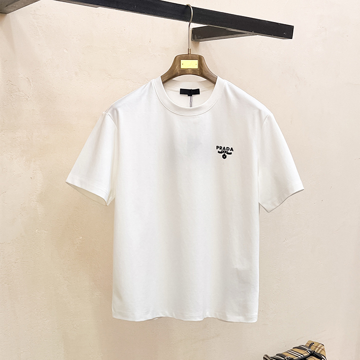 프라다 클라우드 코튼 반팔 티셔츠