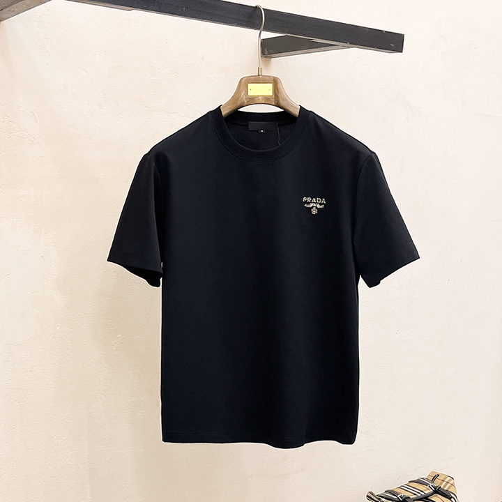 프라다 클라우드 코튼 반팔 티셔츠