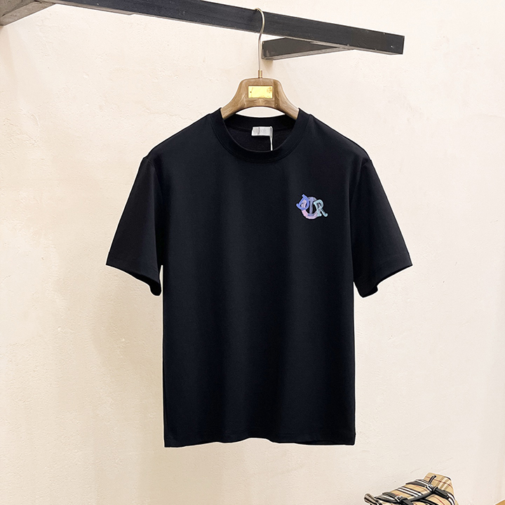 디올 클라우드 코튼 반팔 티셔츠