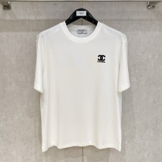 샤넬 클라우드 코튼 반팔 티셔츠