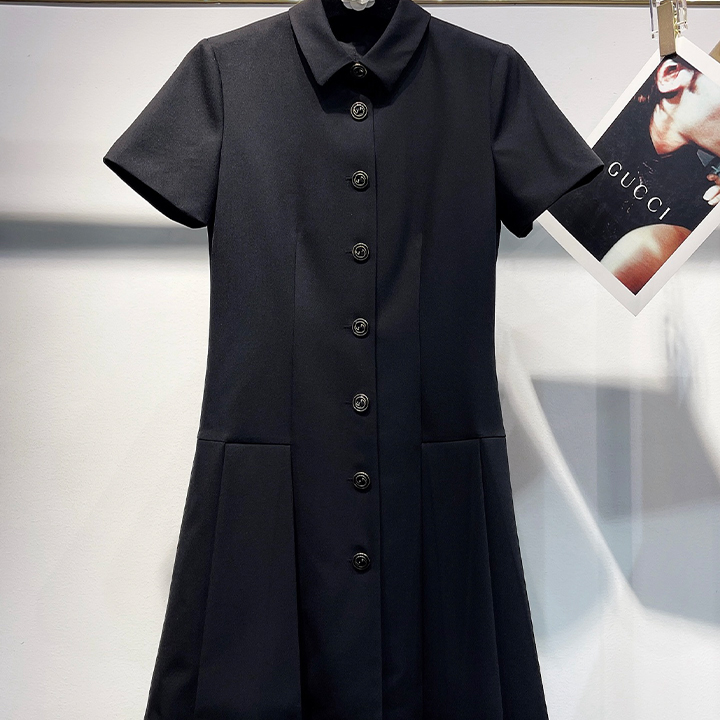 구찌 히트작 프랑스 고급 플리츠 드레스
