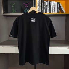 미우미우 헤비듀티로고 반팔 티셔츠