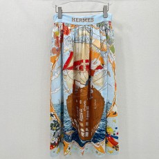 에르메스 프린트 대형 스윙 스커트