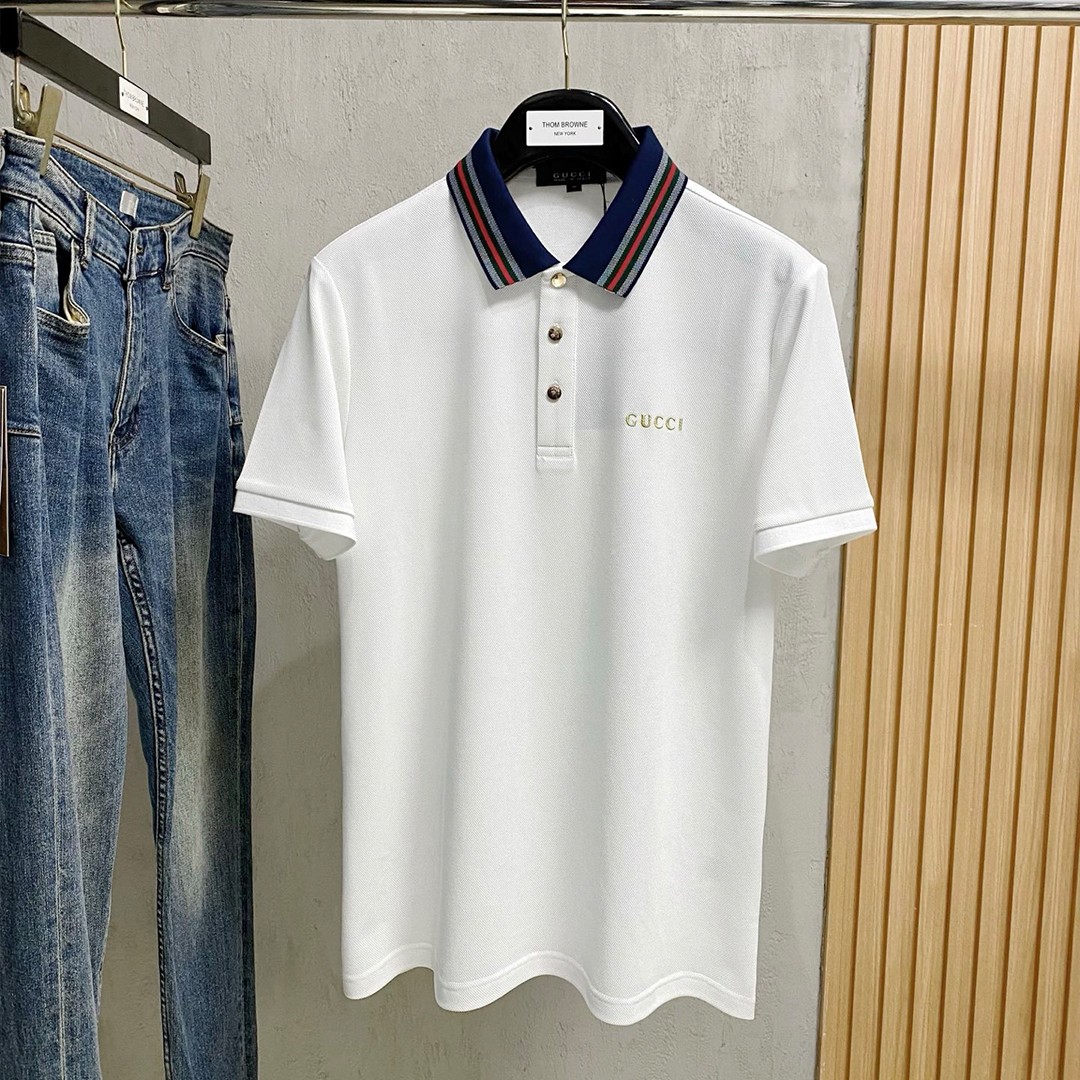 구찌 레터 로고 폴로 셔츠