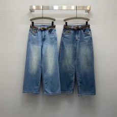 발렌티노 헤비듀티 워시드 하이웨스트 스트레이트 팬츠