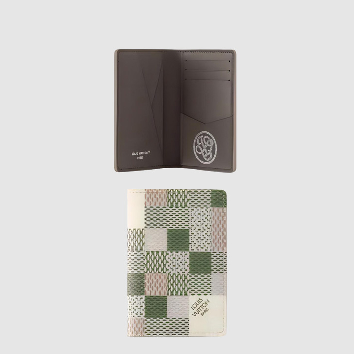 루이비통 체크 코팅 캔버스 카드 지갑 N00109